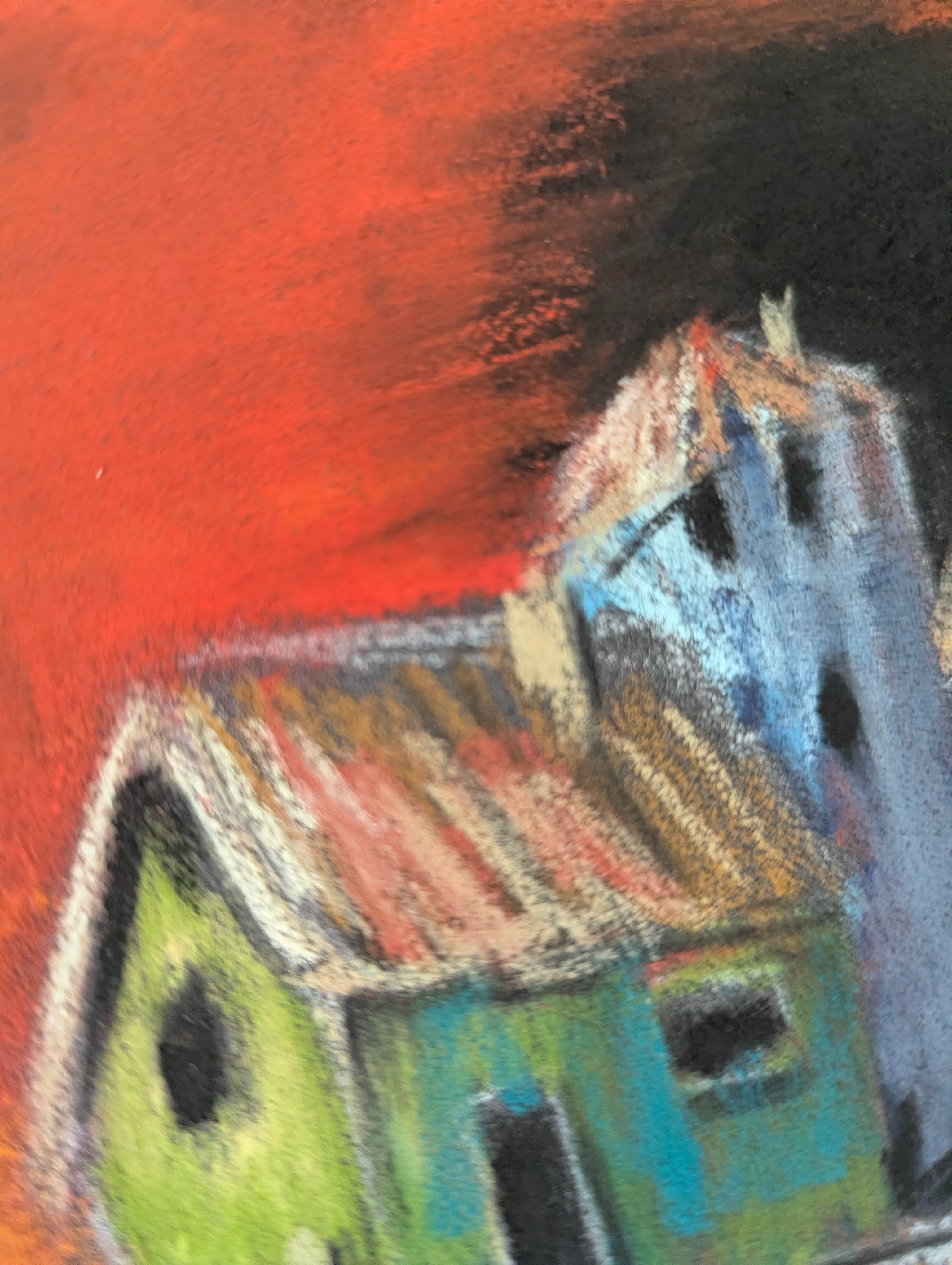 Refuge, soft pencils artwork by mmxxiii — detail 4