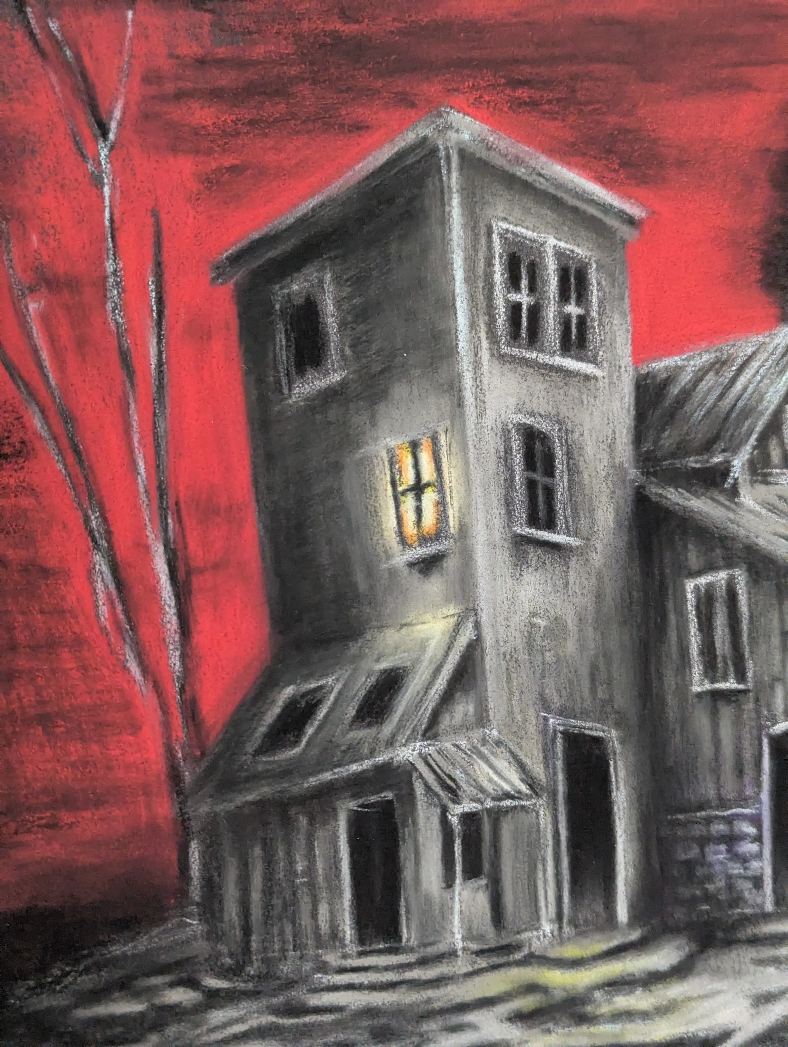 Under the black sun, soft pencils artwork by mmxxiii — detail 2